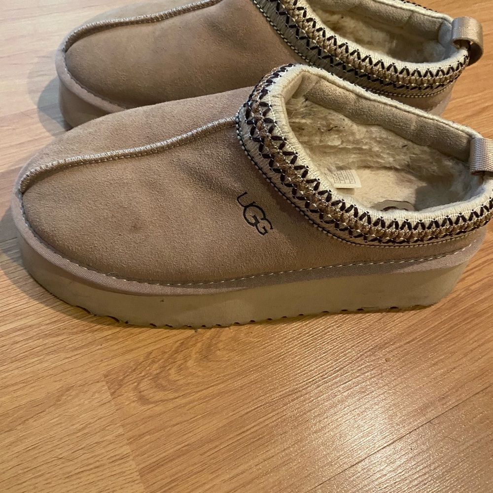 UGG Beige Slip-On Slippers